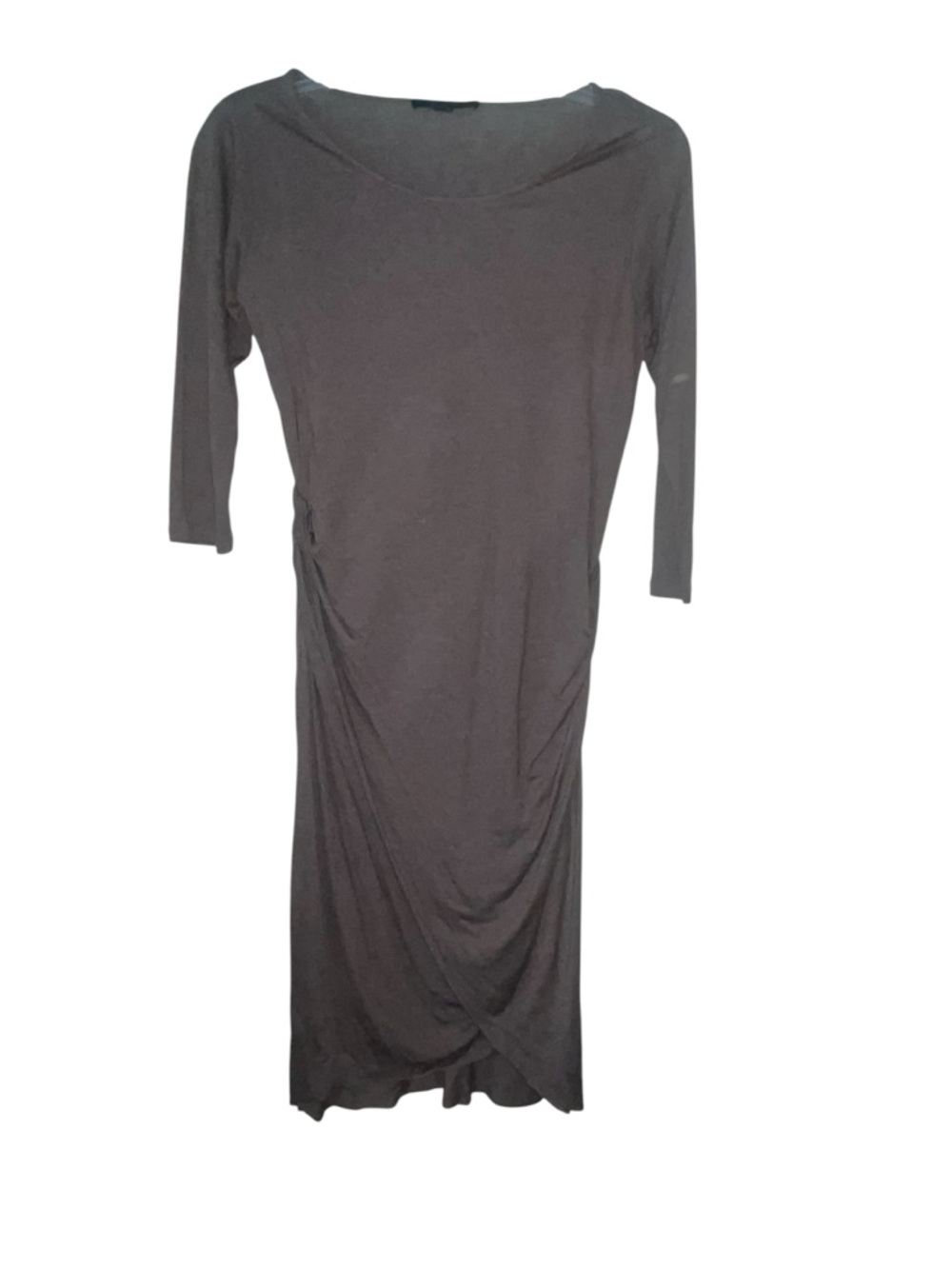 All Saints wool blend wrap, ruched drape dress.  6 GUC - Picture 2 of 7